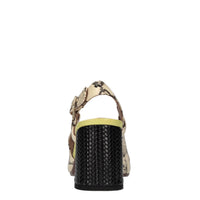 Décolleté slingback in pelle 