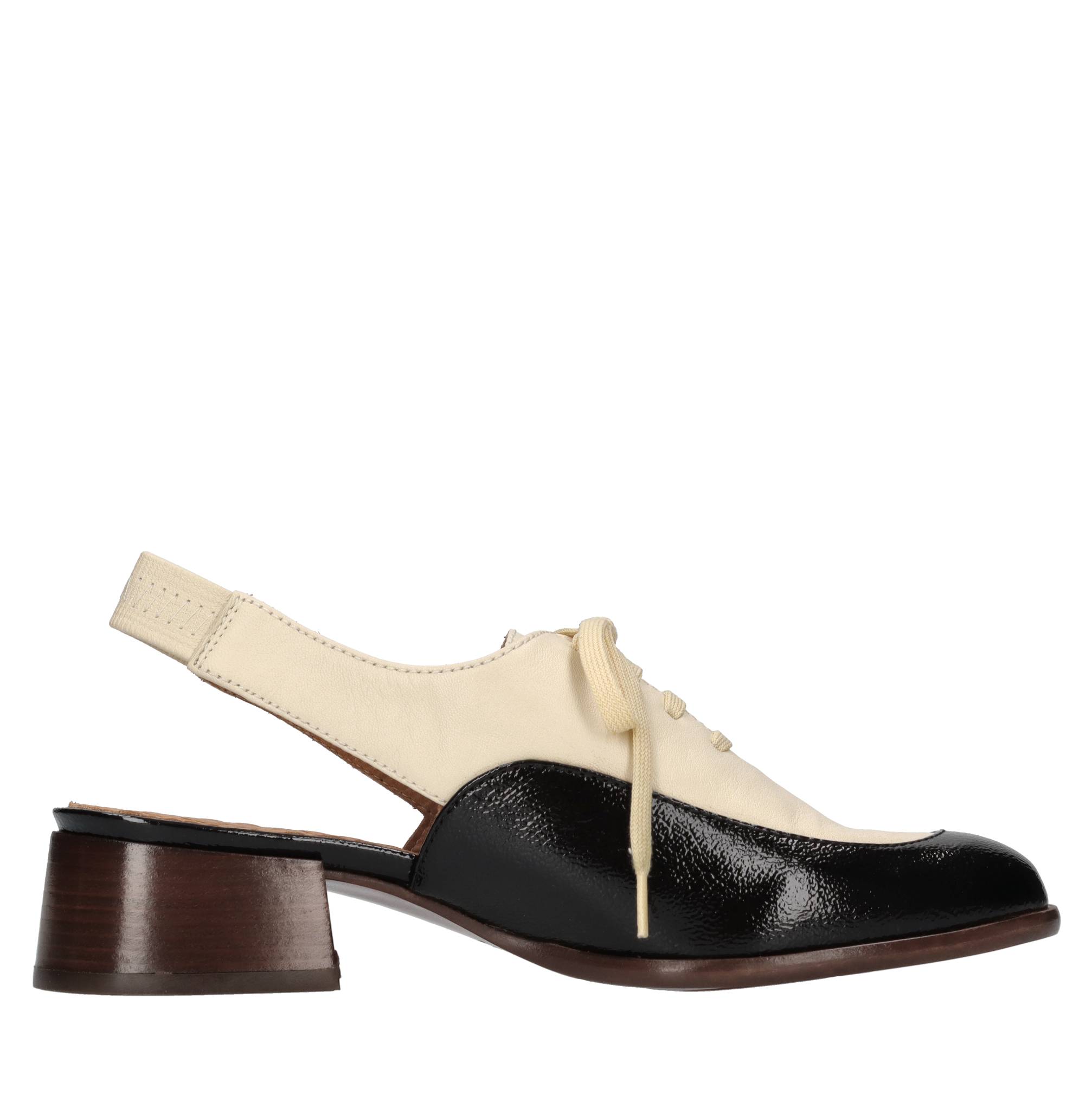 Décolléte slingback in pelle 