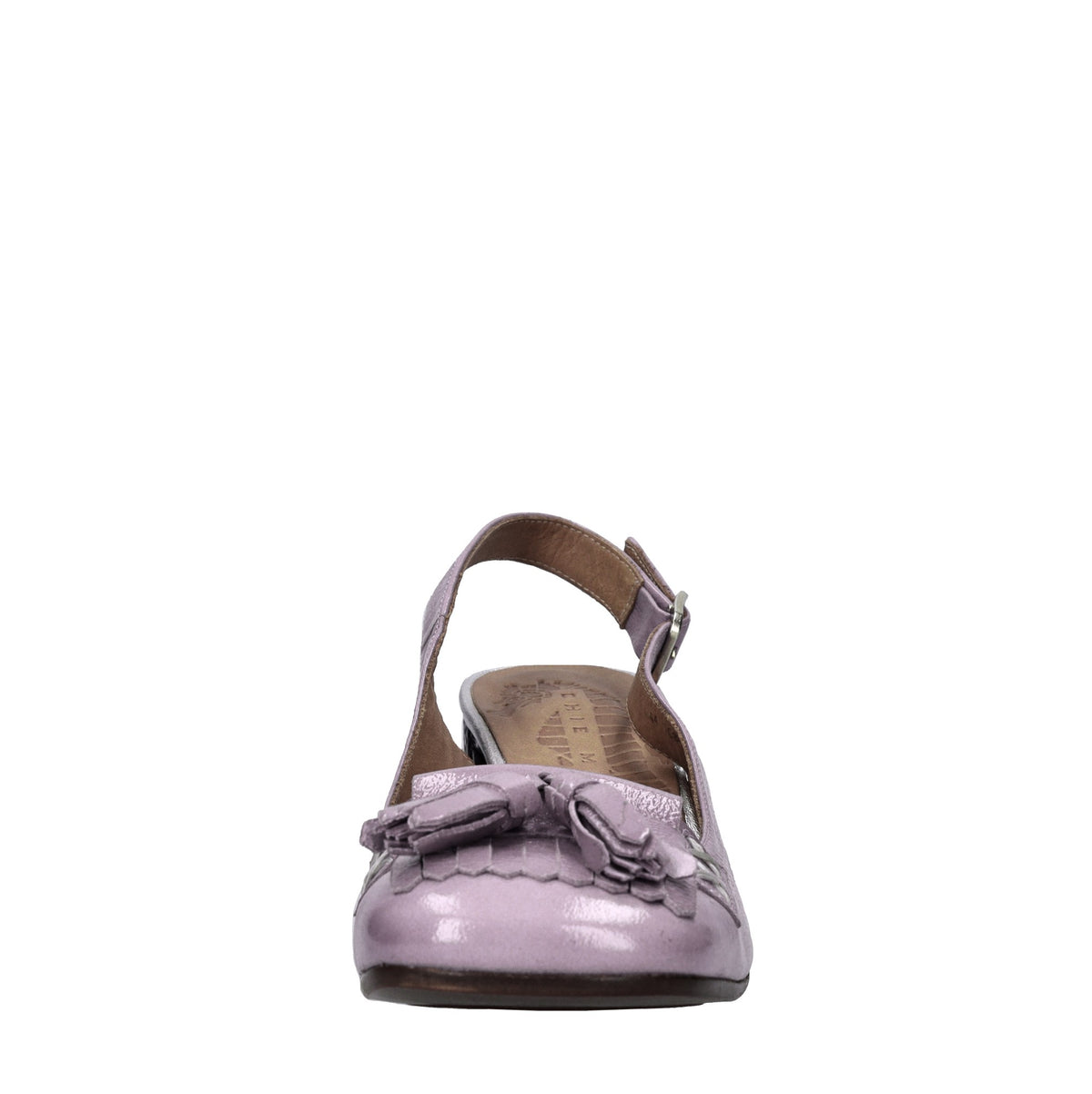 Décolleté slingback in pelle 