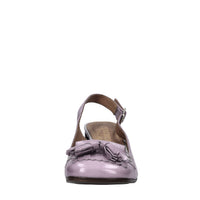 Décolleté slingback in pelle 