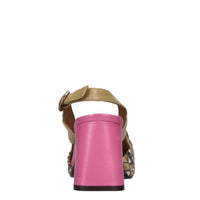 Décolleté slingback in pelle 