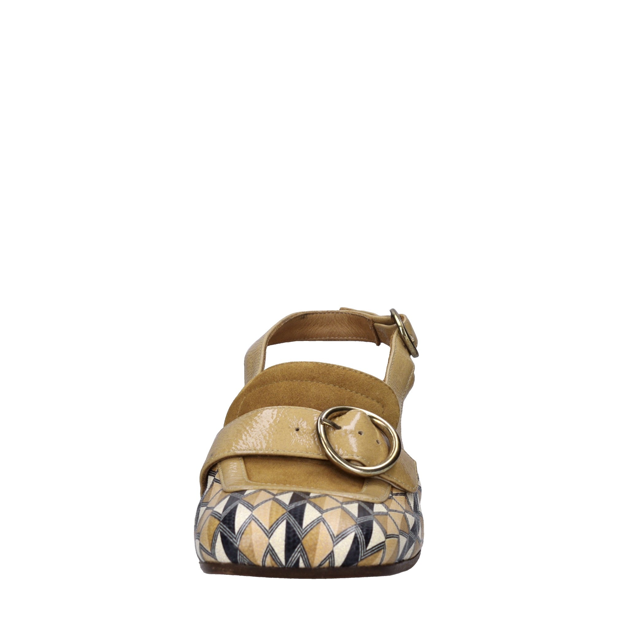 Décolleté slingback in pelle 