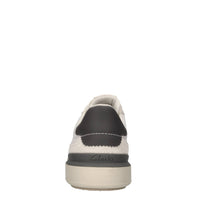 Sneakers in pelle e tessuto 