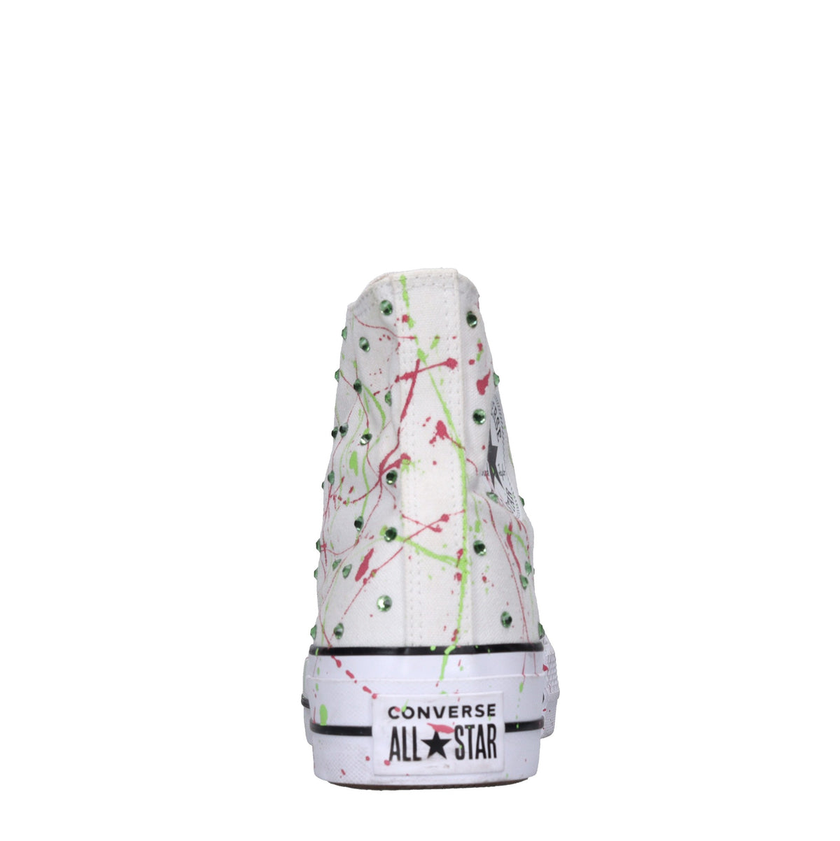 Sneakers in tessuto e strass 