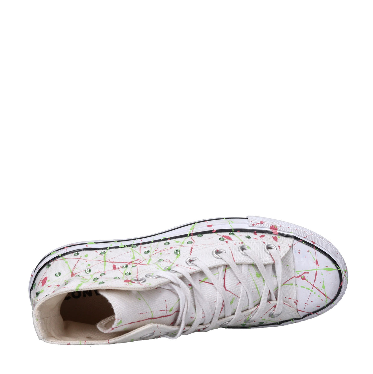 Sneakers in tessuto e strass 