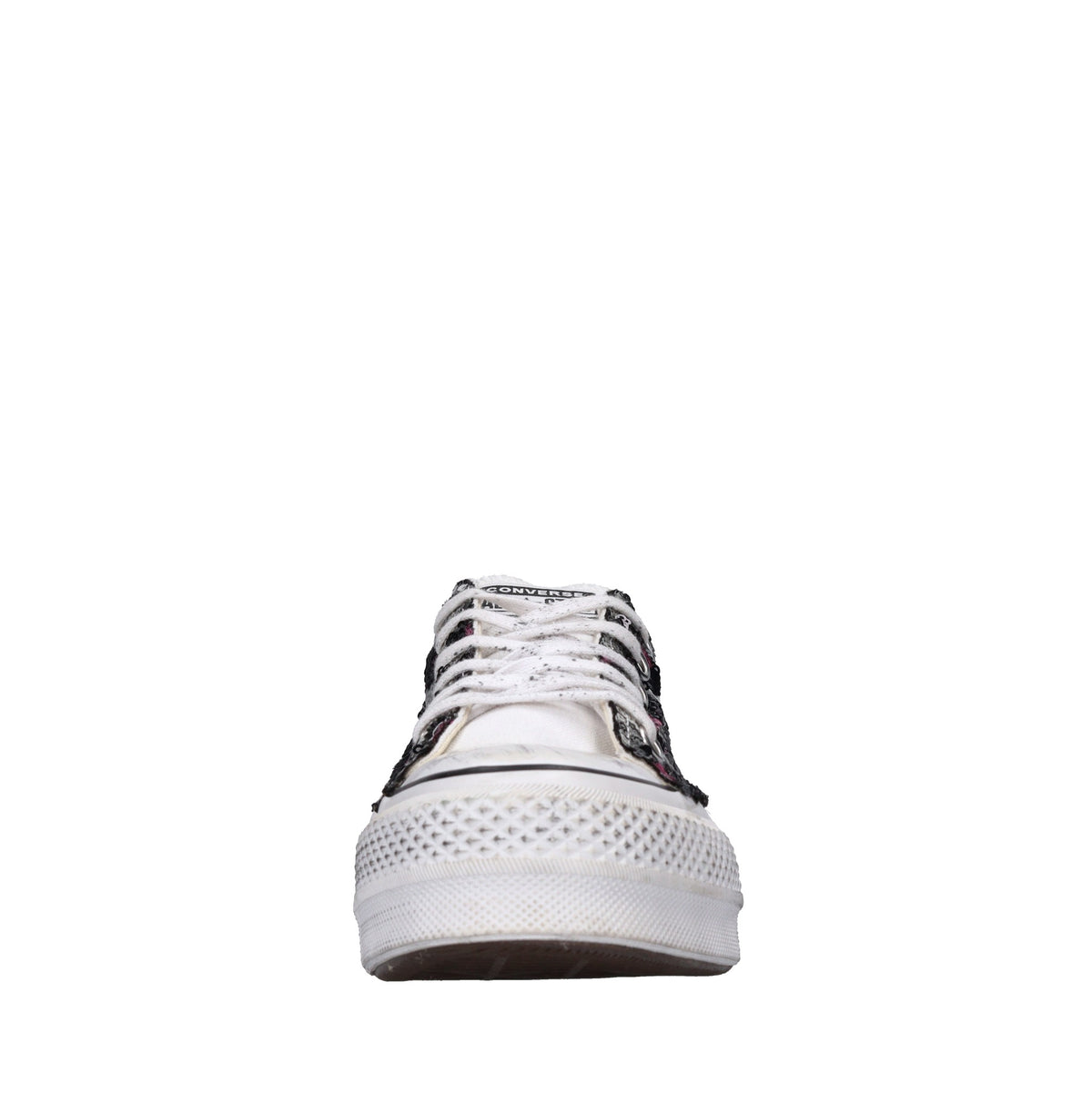 Sneakers in tessuto e paillettes 