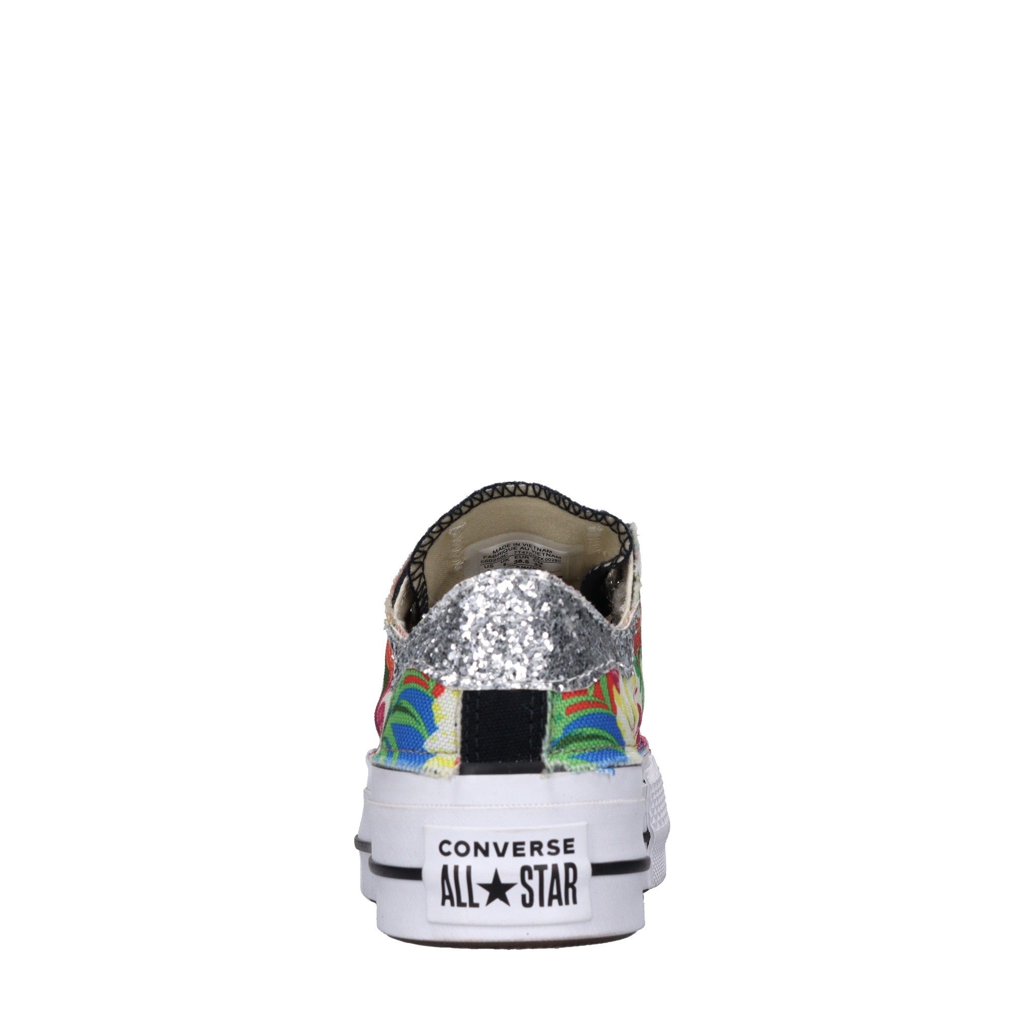 Sneakers in tessuto e glitter 