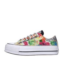 Sneakers in tessuto e glitter 