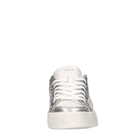 Sneakers in pelle e glitter 