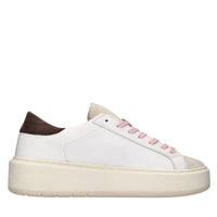 Sneakers in pelle,camoscio e glitter 