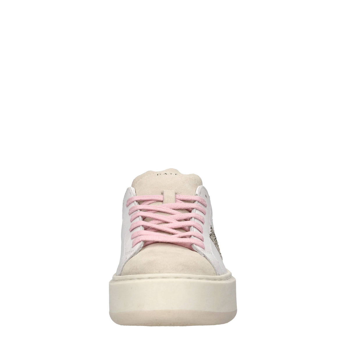 Sneakers in pelle,camoscio e glitter 