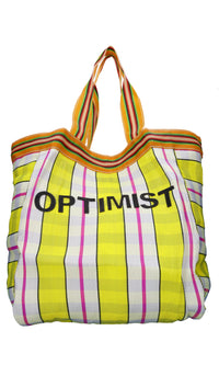 Borsa Optimist in plastica riciclata e pelle 