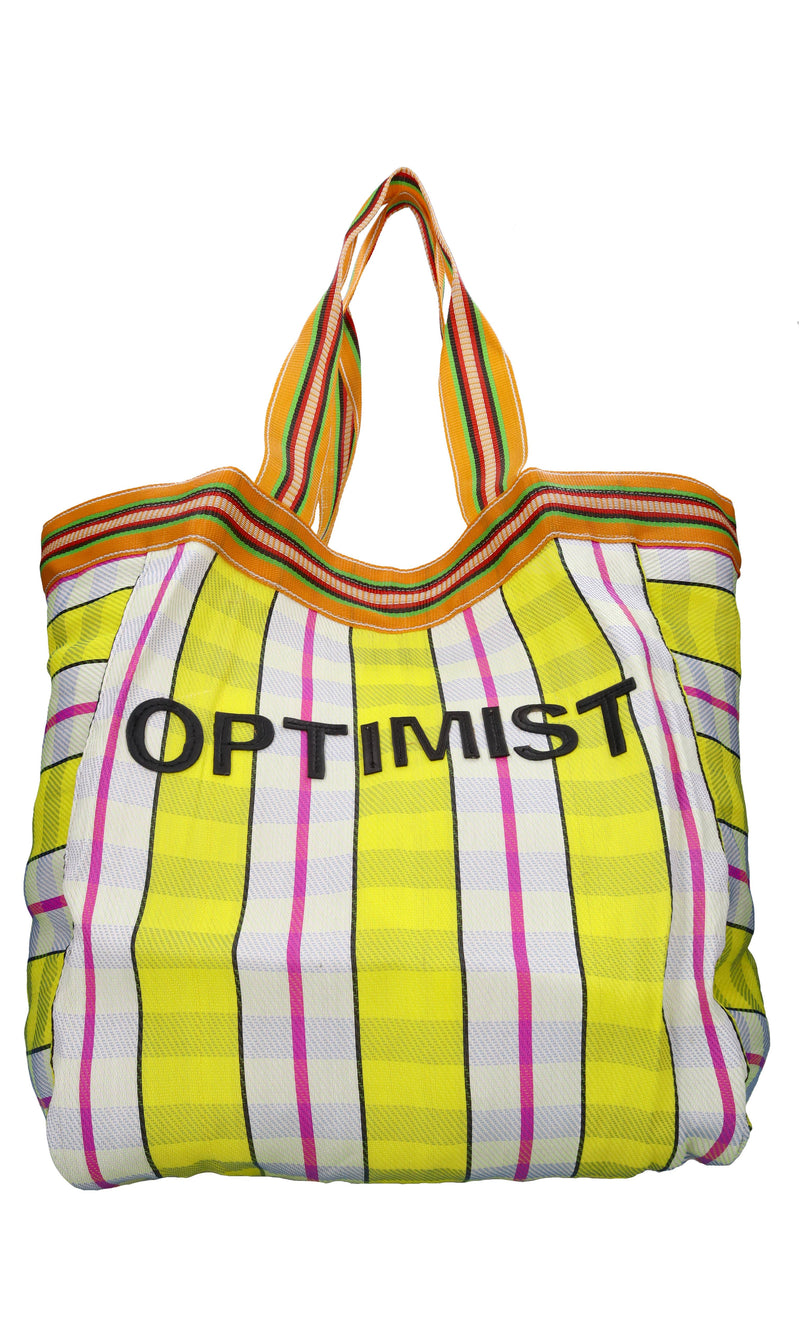 Borsa Optimist in plastica riciclata e pelle 
