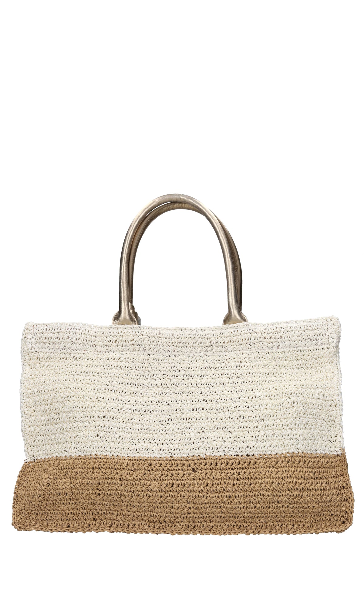 Borsa Ibiza in rafia e pelle 