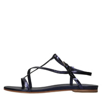 Sandali flat in pelle 