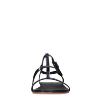 Sandali flat in pelle 