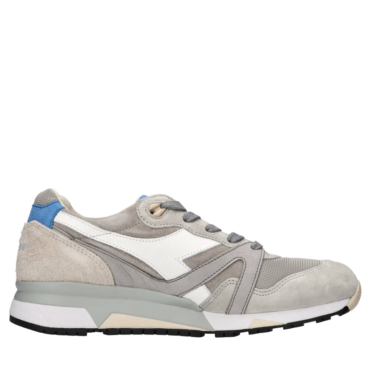 Sneakers in pelle,camoscio e tessuto 