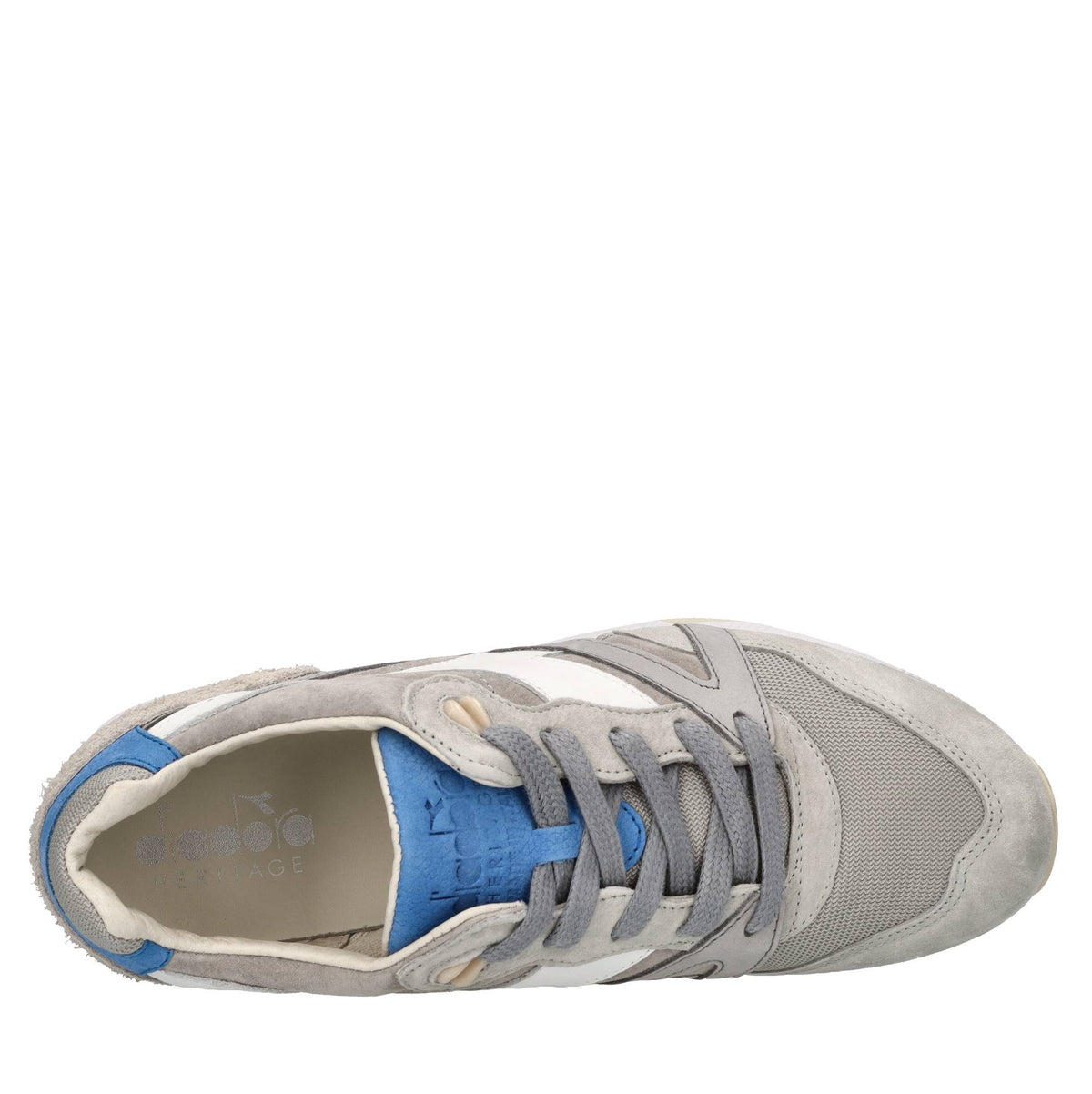 Sneakers in pelle,camoscio e tessuto 