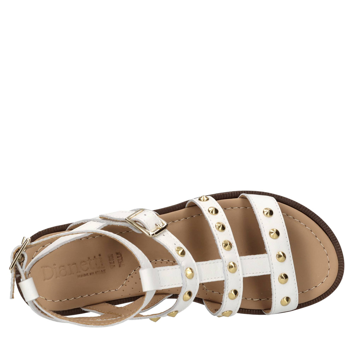 Sandali in pelle e borchie 