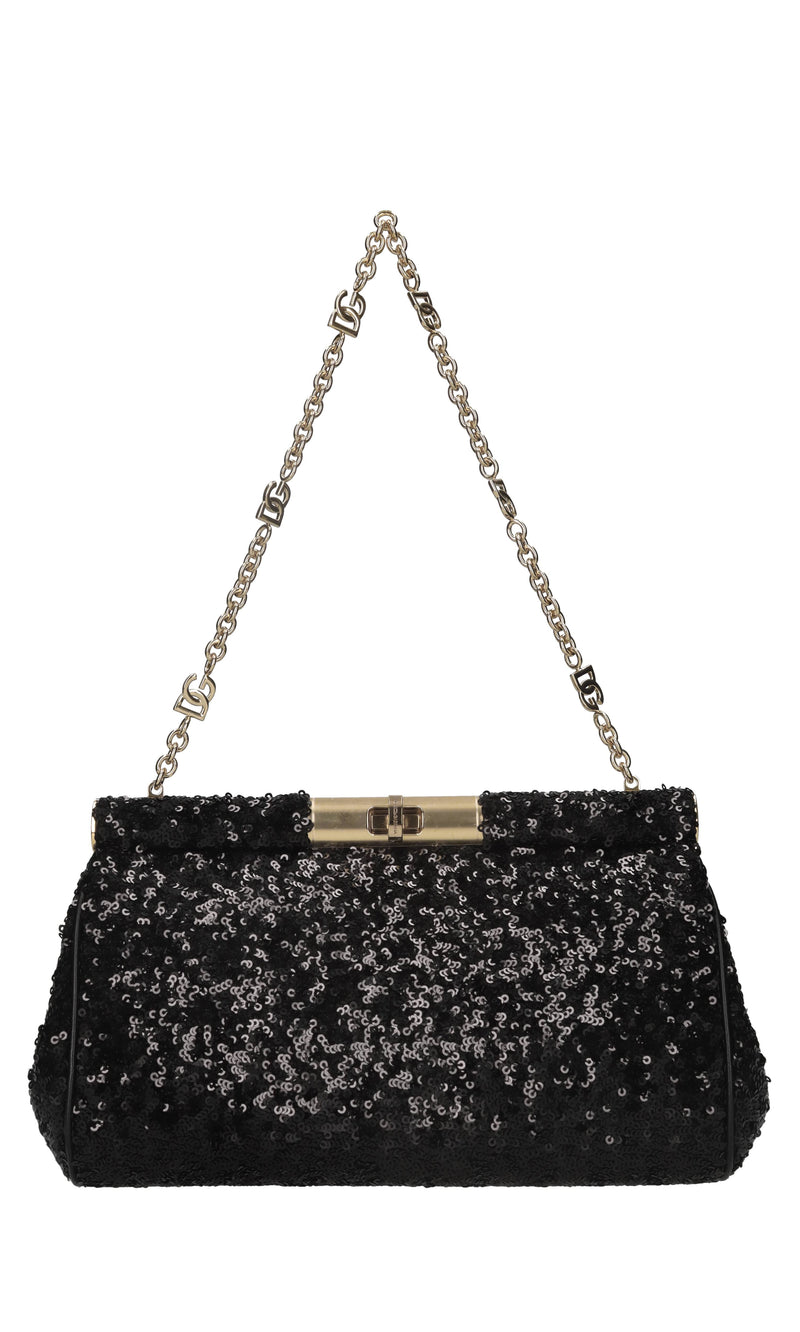 Borsa Marlene in micro paillettes 