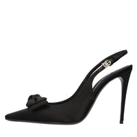 Décolleté slingback Mun in raso 
