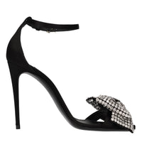 Sandali Keira in raso con fiocco di strass 
