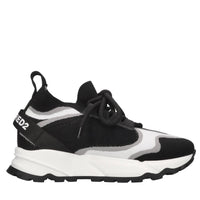 Sneakers in tessuto ed ecopelle 
