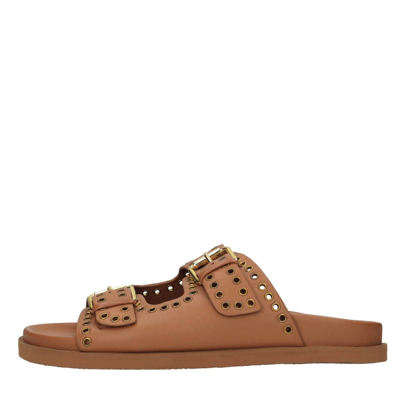 Mules in pelle 