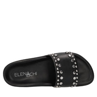 Mules in pelle con borchie 