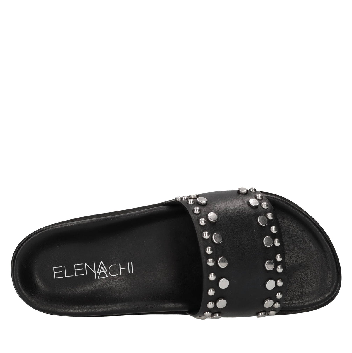 Mules in pelle con borchie 