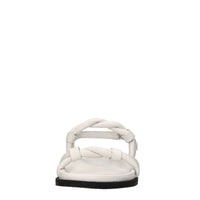 Sandali flat in pelle 