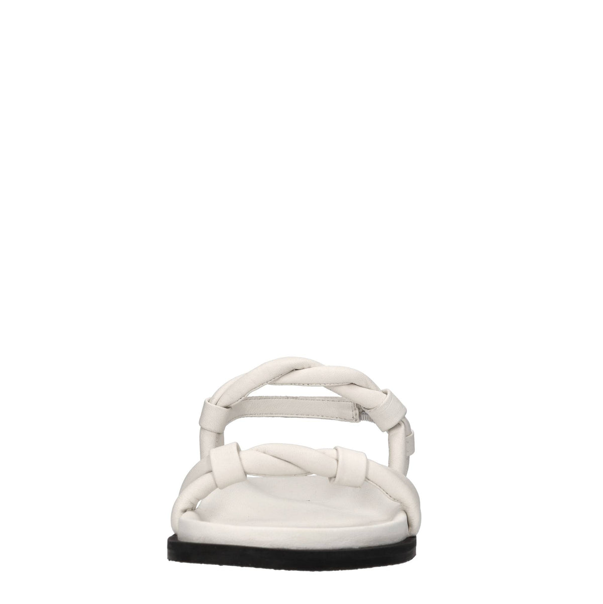 Sandali flat in pelle 