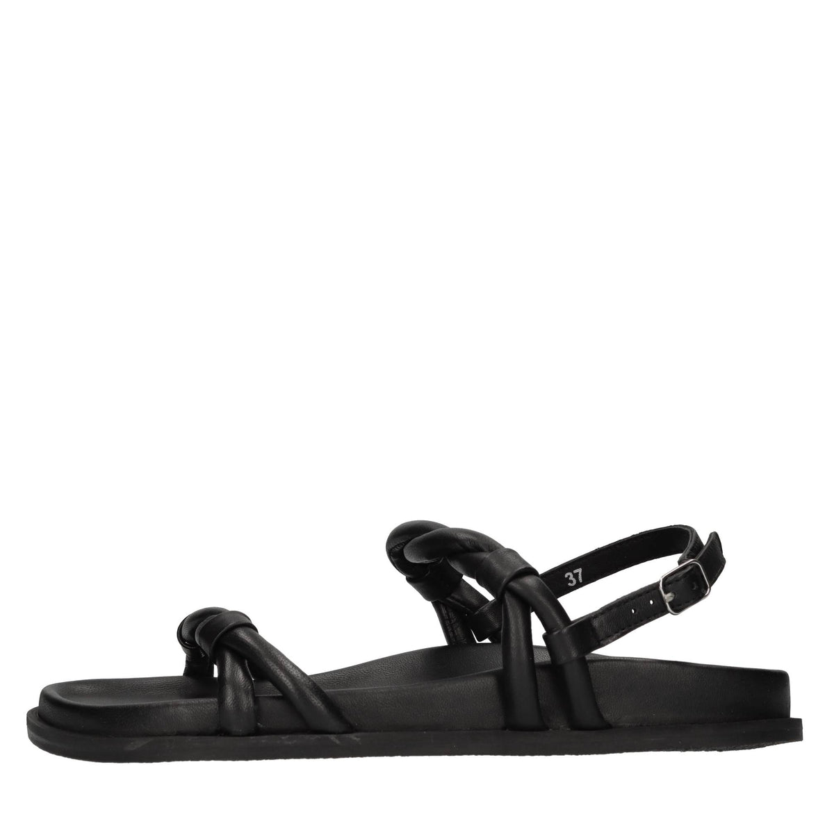 Sandali flat in pelle 