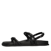 Sandali flat in pelle 
