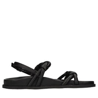 Sandali flat in pelle 