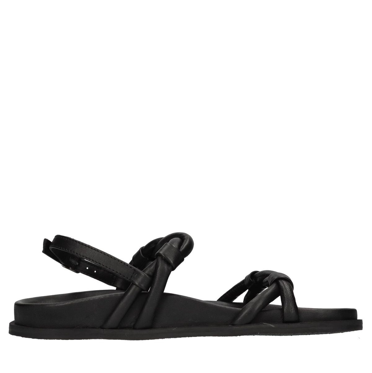 Sandali flat in pelle 