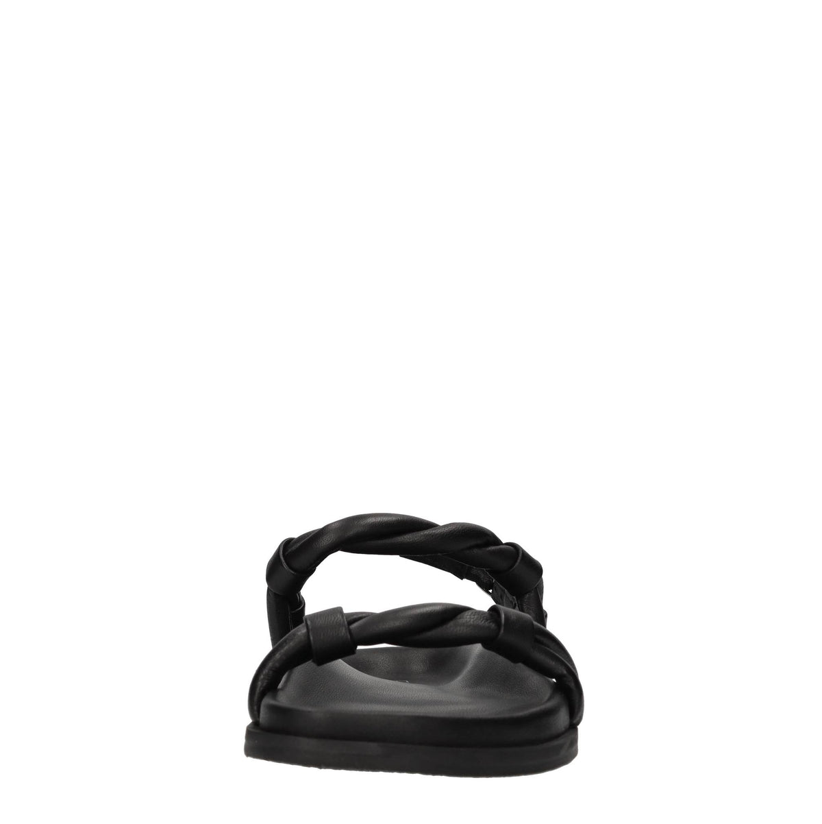 Sandali flat in pelle 