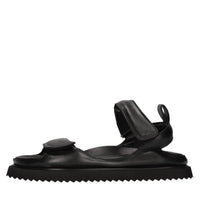 Sandali flat in pelle 