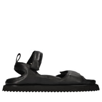 Sandali flat in pelle 