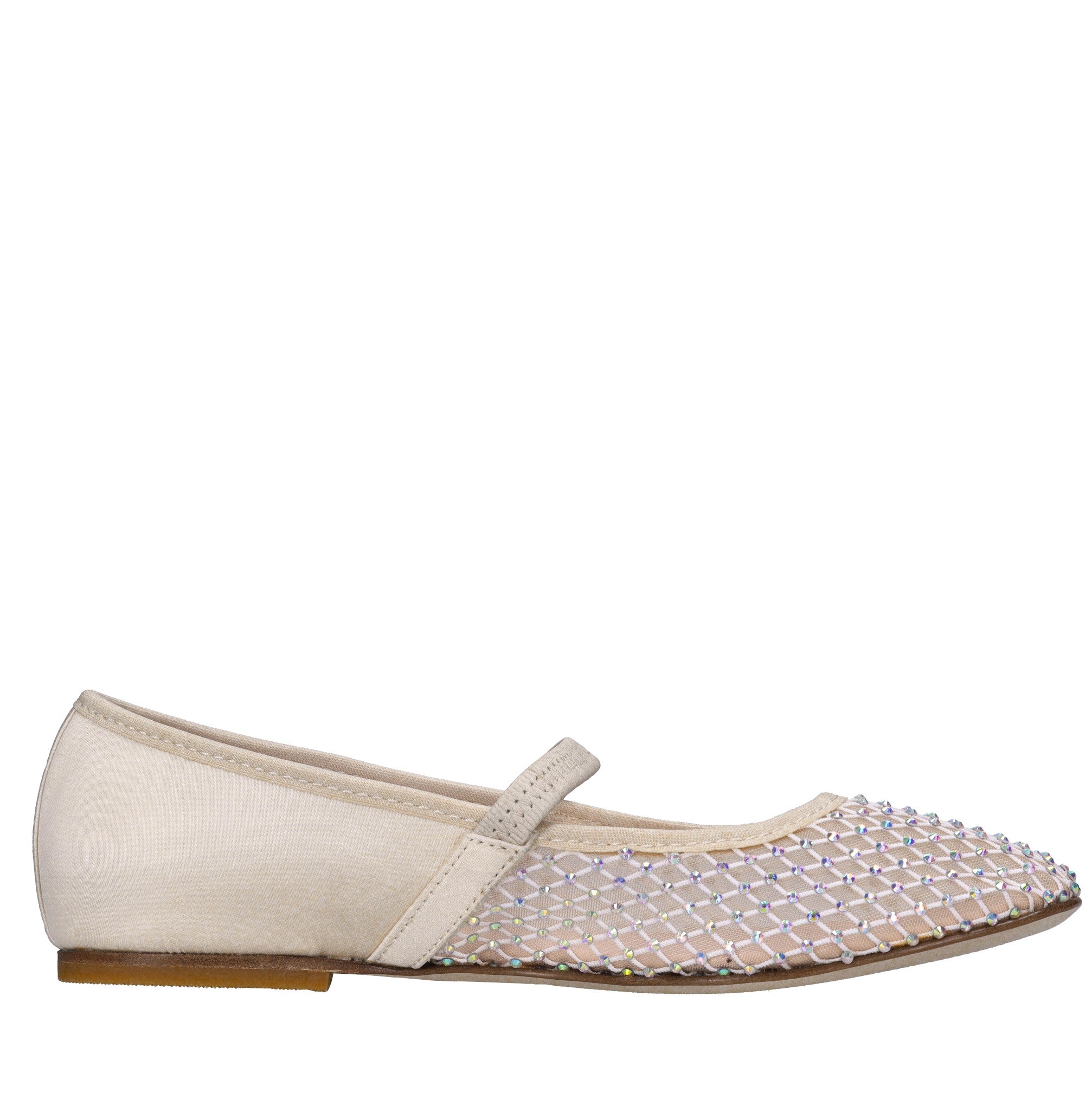 Ballerine in tessuto e strass 