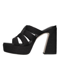 Mules in pelle e corda 