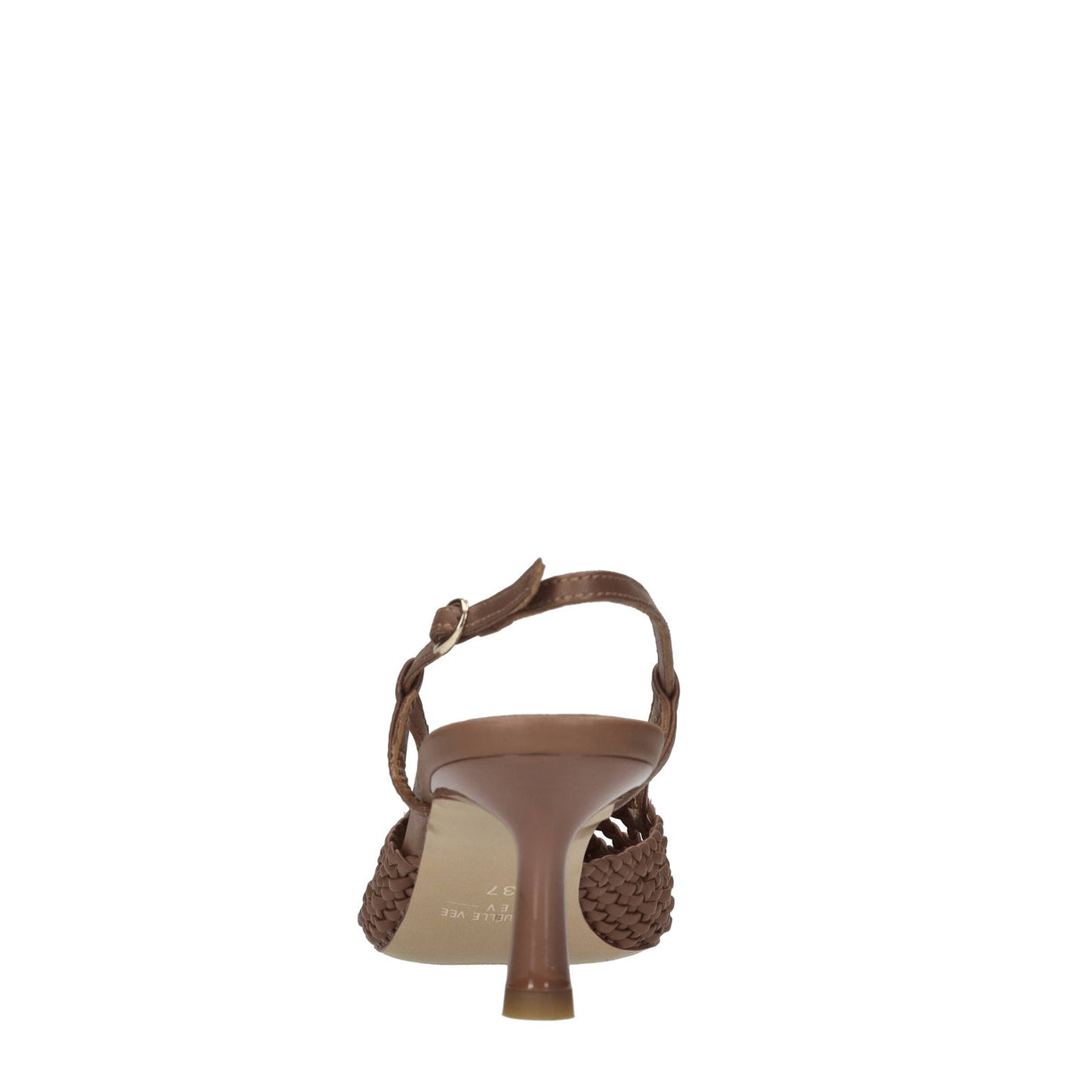 Décolleté slingback in pelle 