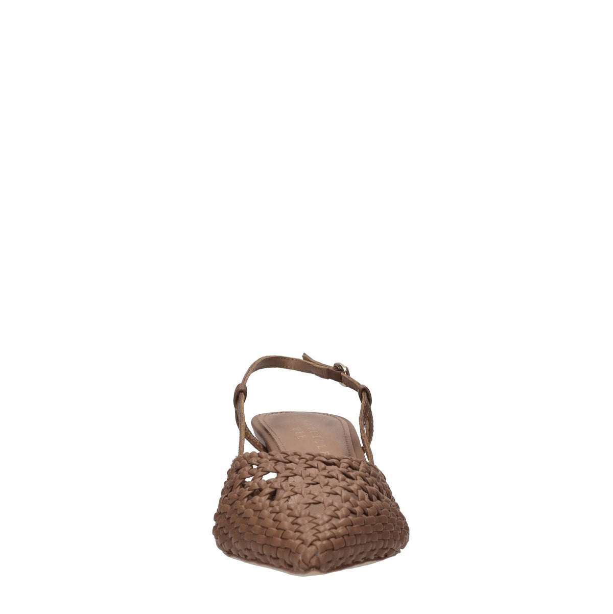 Décolleté slingback in pelle 