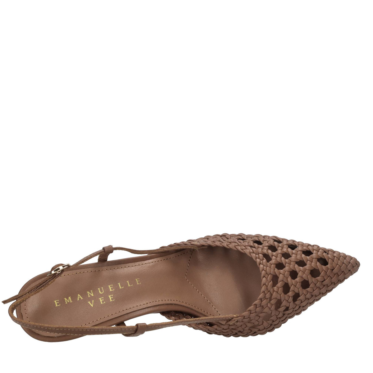 Décolleté slingback in pelle 