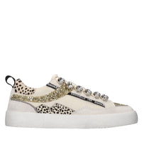 Sneakers in pelle,cavallino,glitter e strass 