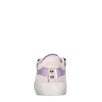 Sneakers in pelle,tessuto e strass 