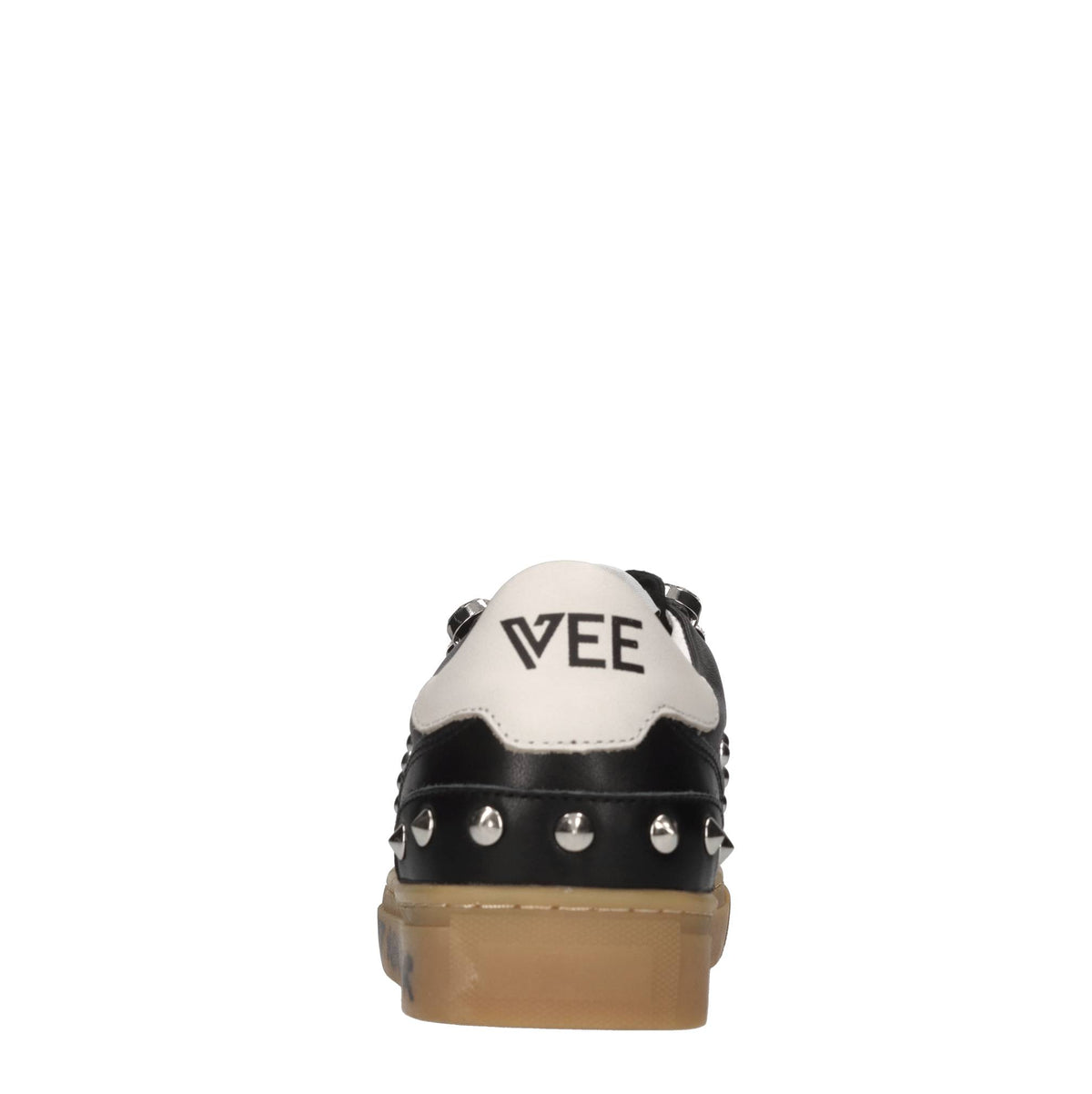 Sneakers in pelle,borchie e strass 