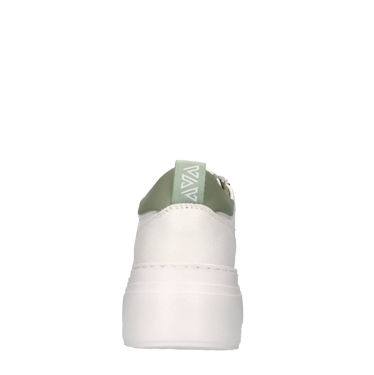 Sneakers in pelle e tessuto 