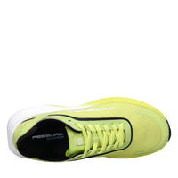Sneakers in ecopelle e tessuto 