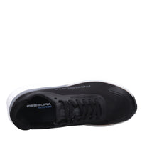 Sneakers in ecopelle e tessuto 